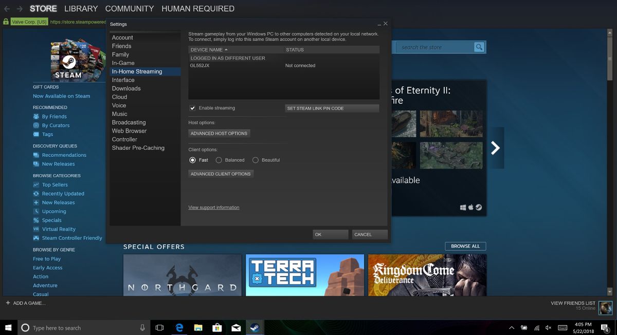 steamlink android tv