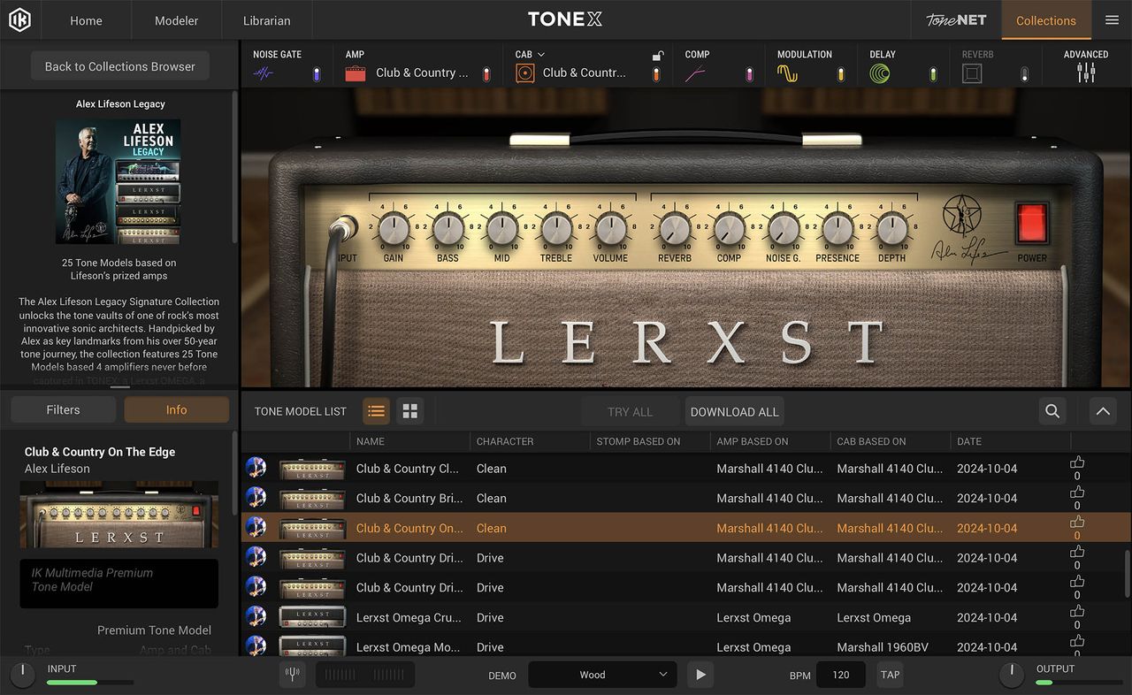 IK Multimedia TONEX Alex Lifeson Legacy Signature Collection