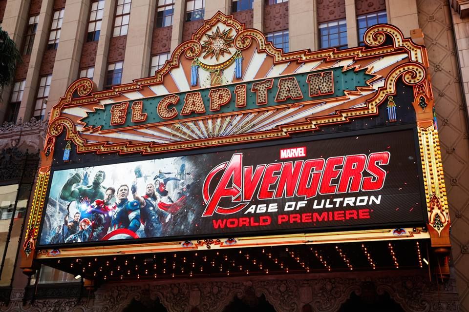 The world premiere of Avengers: Age of Ultron.