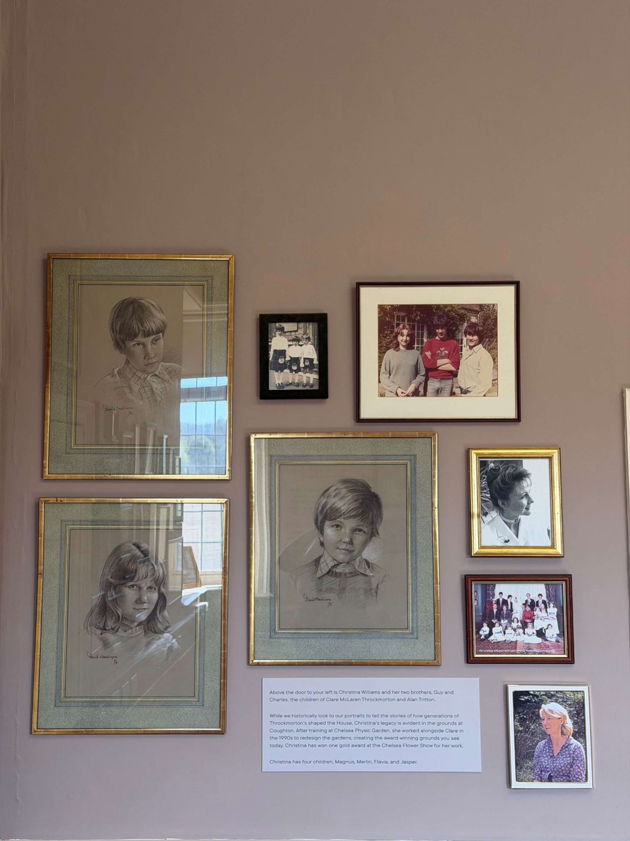 Portraits of family members.