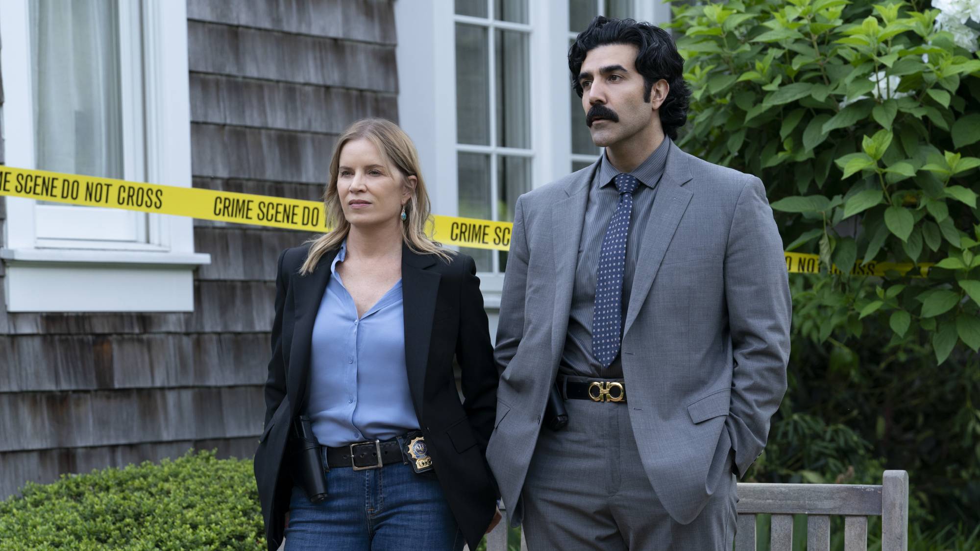 Kim Dickens and Bobby Naderi in "The Better Sister" on Prime Video