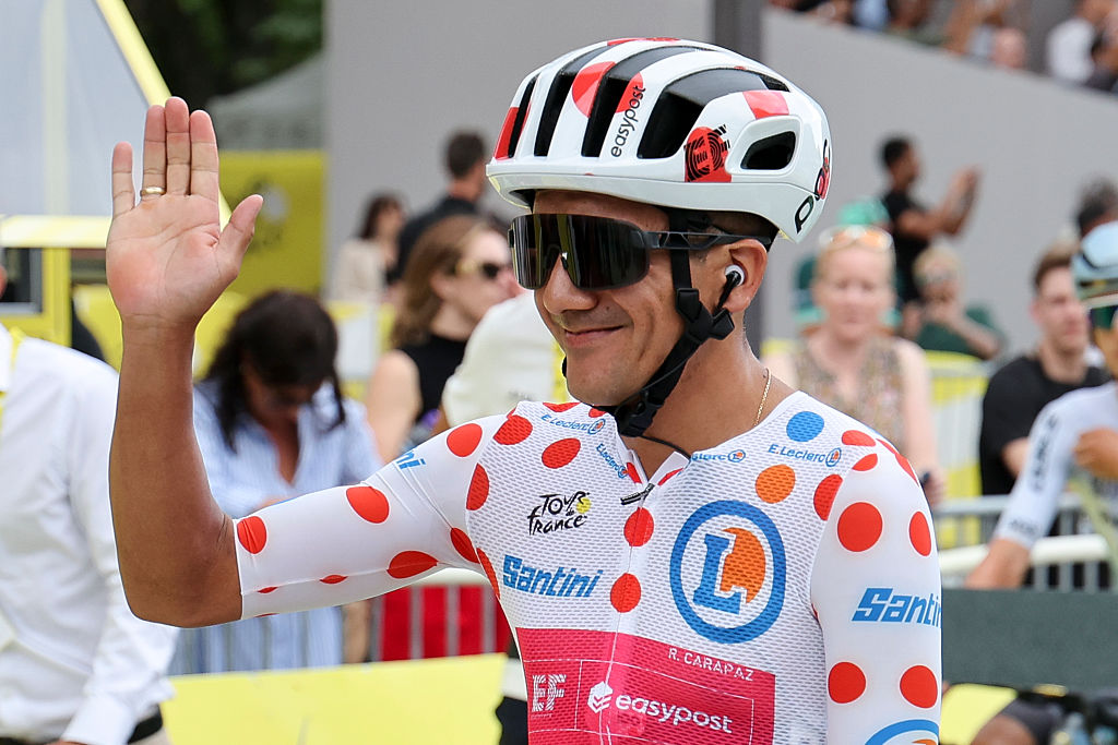 Richard Carapaz (EF Education-EasyPost) during Stage 21 of the 2026 Tour de France 2026 in Paris, France. (Photo by Jean Catuffe/Getty Images)