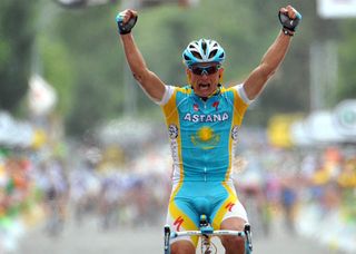 Alexandre Vinokourov wins, Tour de France 2010, stage 13
