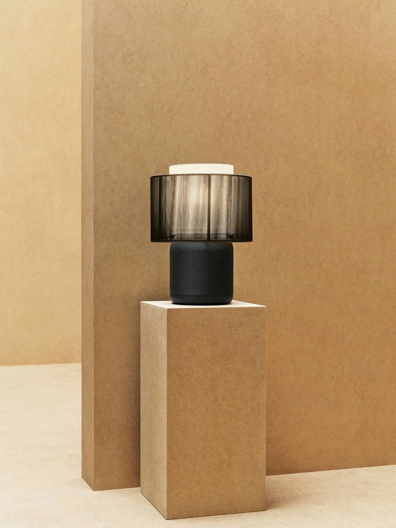 Symfonisk Table Lamp Speaker Black Textile Shade