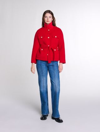 Belted Double-Faced Jacket