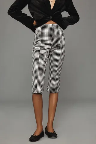 Maeve Gingham Capri Pants