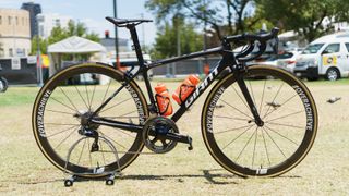CCC Team will be riding a fleet of handsome black Giant TCR Advanced SL bikes this season