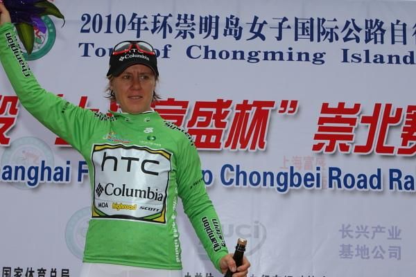 Sprint competition leader is Ina Yoko Teutenberg (HTC - Columbia Women) after Stage 1