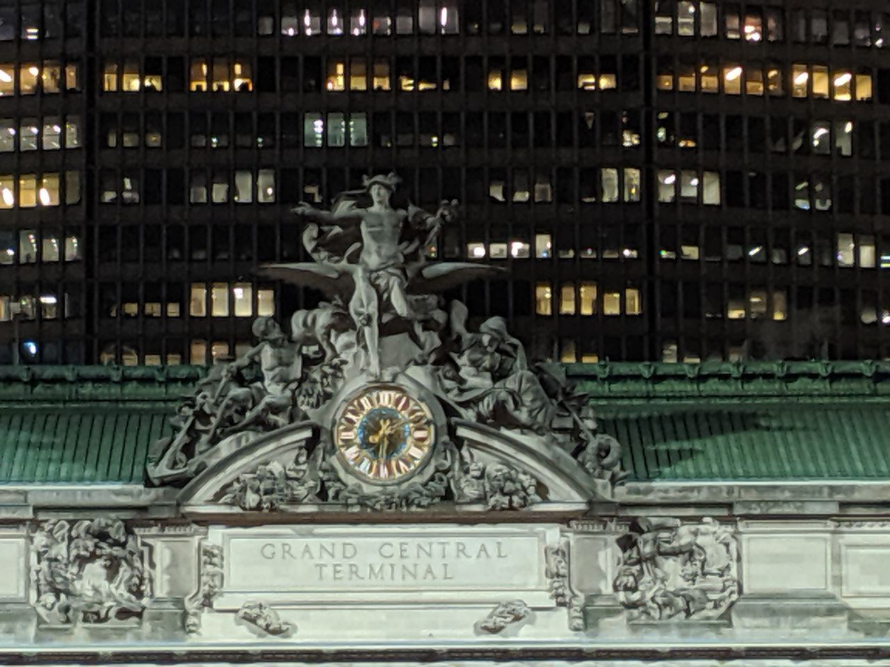Grand Central Station building clock photo