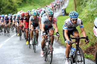 David Zabriskie on the front, Tour de France 2011, stage four