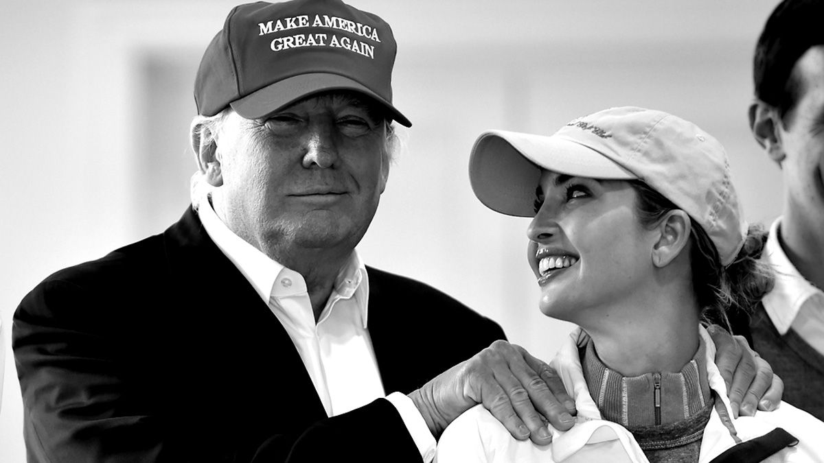 AYR, SCOTLAND - JULY 30:Republican Presidential Candidate Donald Trump visits his Scottish golf course Turnberry with his daughter Ivanka Trumpon July 30, 2015 in Ayr, Scotland. Donald Trump