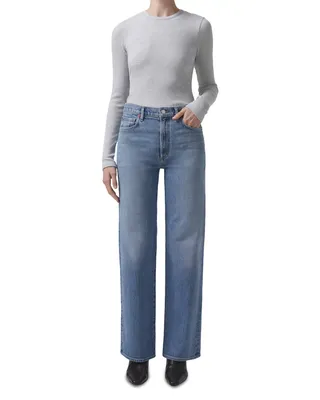 Harper High Rise Wide-Leg Jeans in Flash