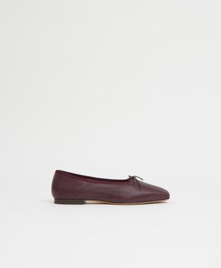 Square Toe Ballerina - Plum