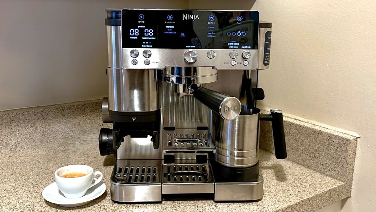 Ninja Luxe Cafe Premier coffee maker on kitchen counter