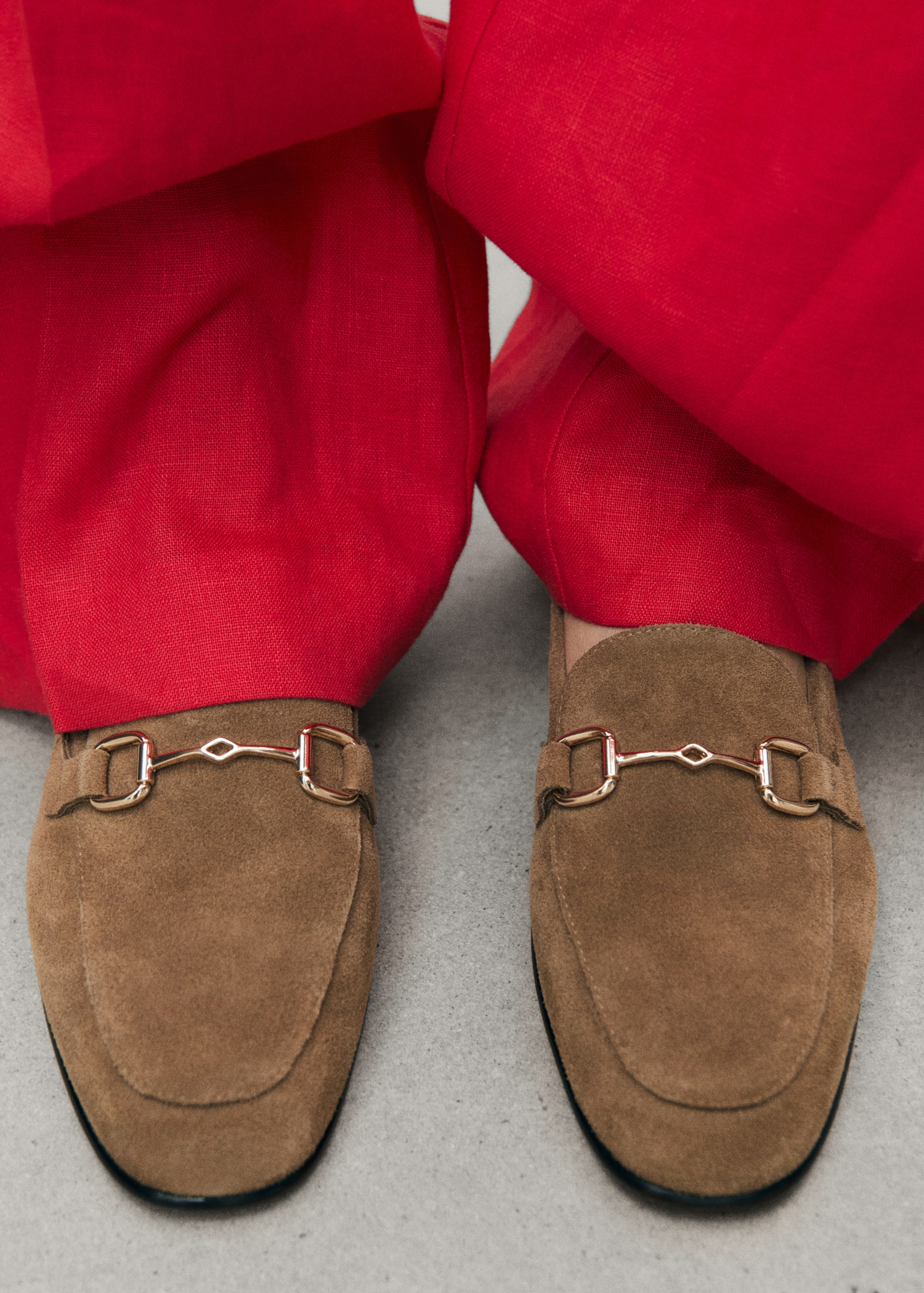 Suede Moccasins With Buckle - Women | Mango United Kingdom