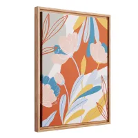 Boho Floral L-Framed Canvas Wall Art Print Décor | $24.77 at Walmart