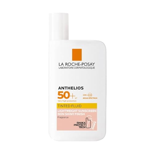 La Roche-Posay Anthelios Invisible Tinted Fluid Spf 50+ 50ml - Ultra-Light Tinted Face Sunscreen, High Uva/uvb Protection for Sensitive Skin, Non-Greasy, Water-Resistant