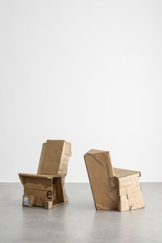 Max Lamb cardboard chairs
