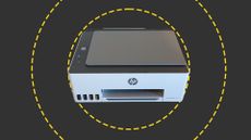 The HP Smart Tank 5105 on the ITPro background