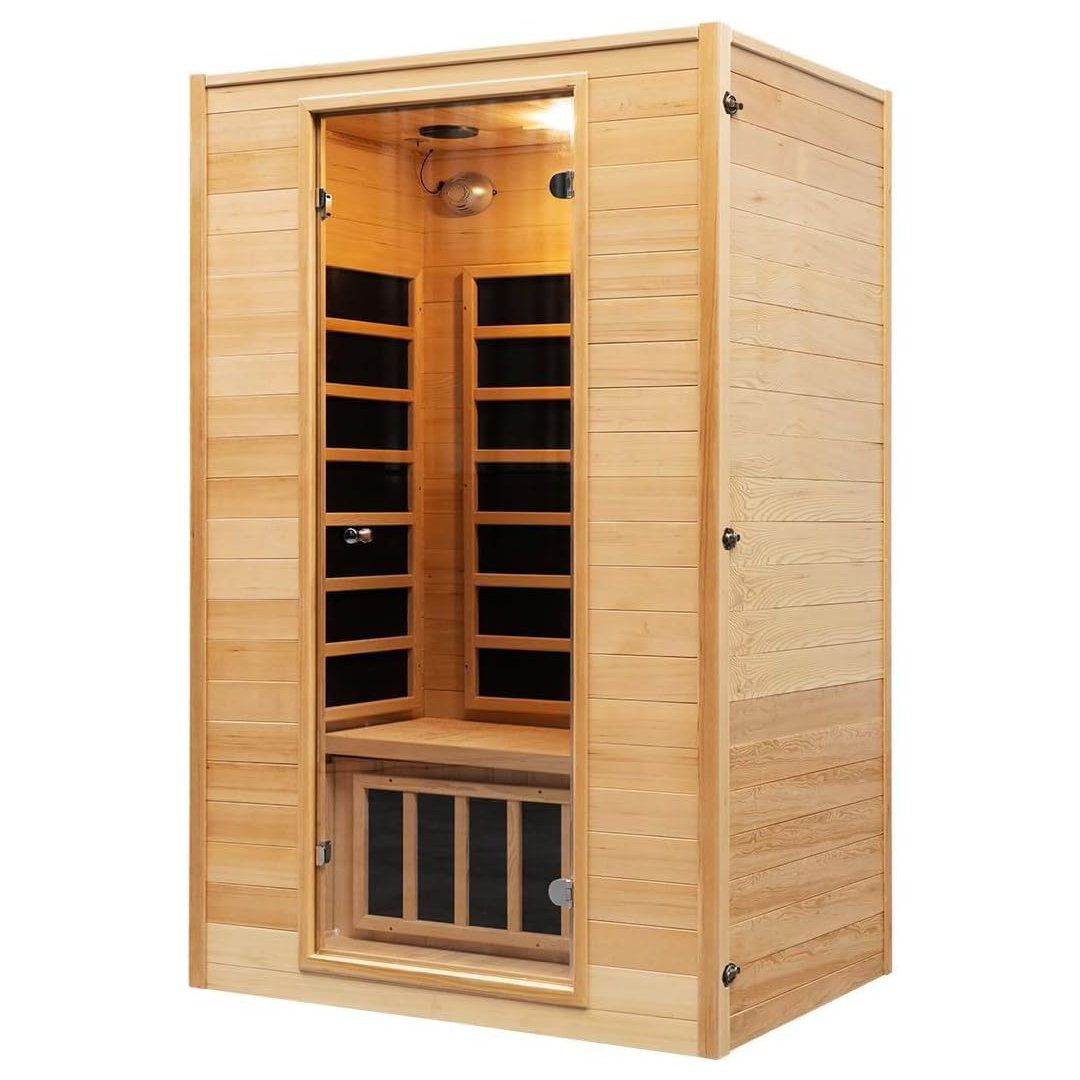 infra red sauna cabin in wood