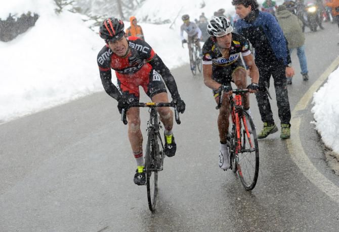Cadel Evans (BMC) fought hard in defense of his second place general classification position