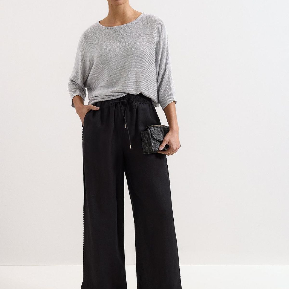 Phase Eight, Cristine Batwing Metallic Knitted Jumper