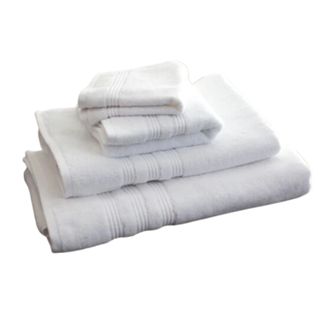 Comphy bamboo towels white stack