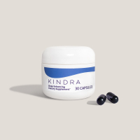 RRP: $37 | No. of tablets available: 30|Recommended Daily Dosage: 1
Begone, hot flashes. Kindra's Sleep Enhancing Dietary Supplement remedies night sweats, fueled by a natural medley of Ashwagandha, Pycnogenol, and Melatonin. Together, these ingredients reduce stress, promote healthy circulation, and help you stay cool.