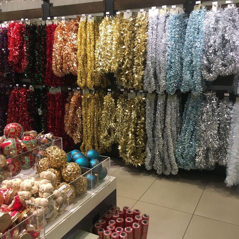 Decorating with tinsel is set to be a huge trend this Christmas Ideal