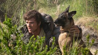 Jacob Elordi as Hig and Jasper in "The Dog Stars" movie