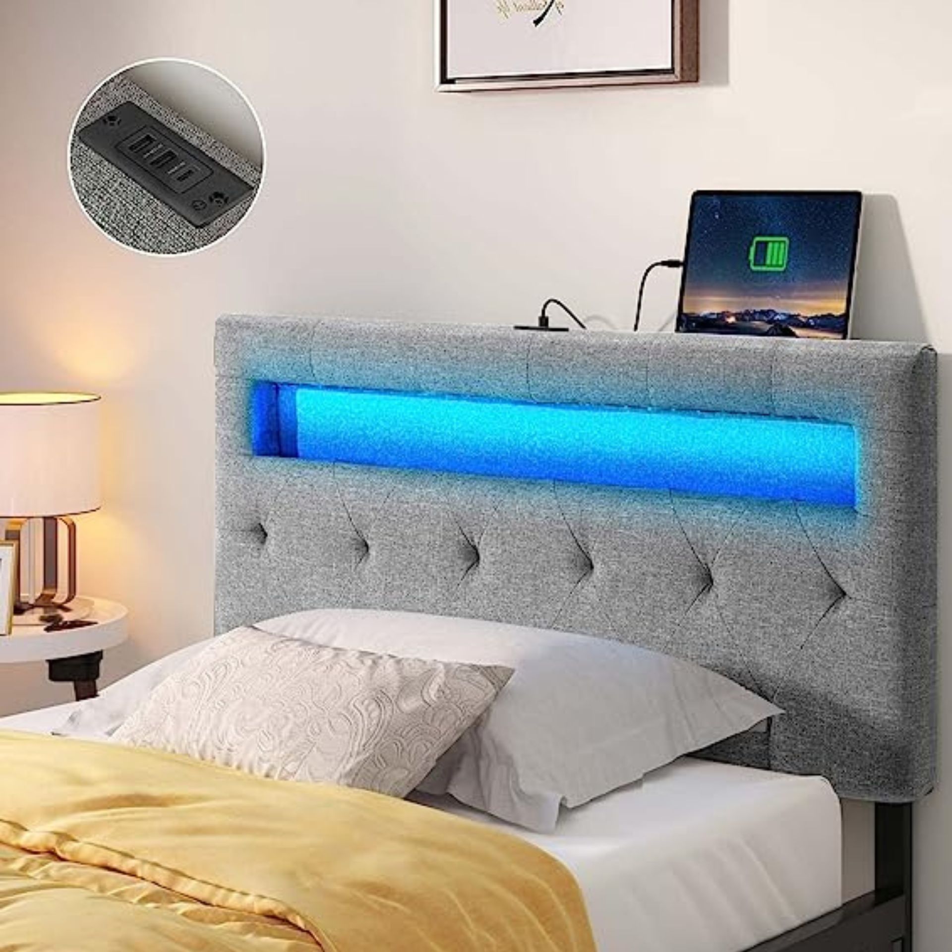 Headboard Greenstell untuk tempat tidur ukuran kembar