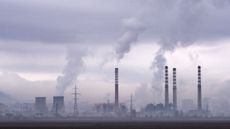 Smoke rises from stacks of a thermal power station in Bulgaria