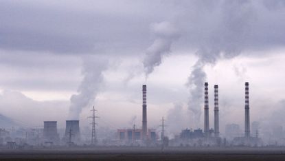 Smoke rises from stacks of a thermal power station in Bulgaria