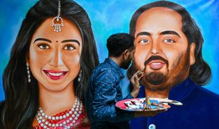 painting of Anant Ambani and Radhika Merchant
