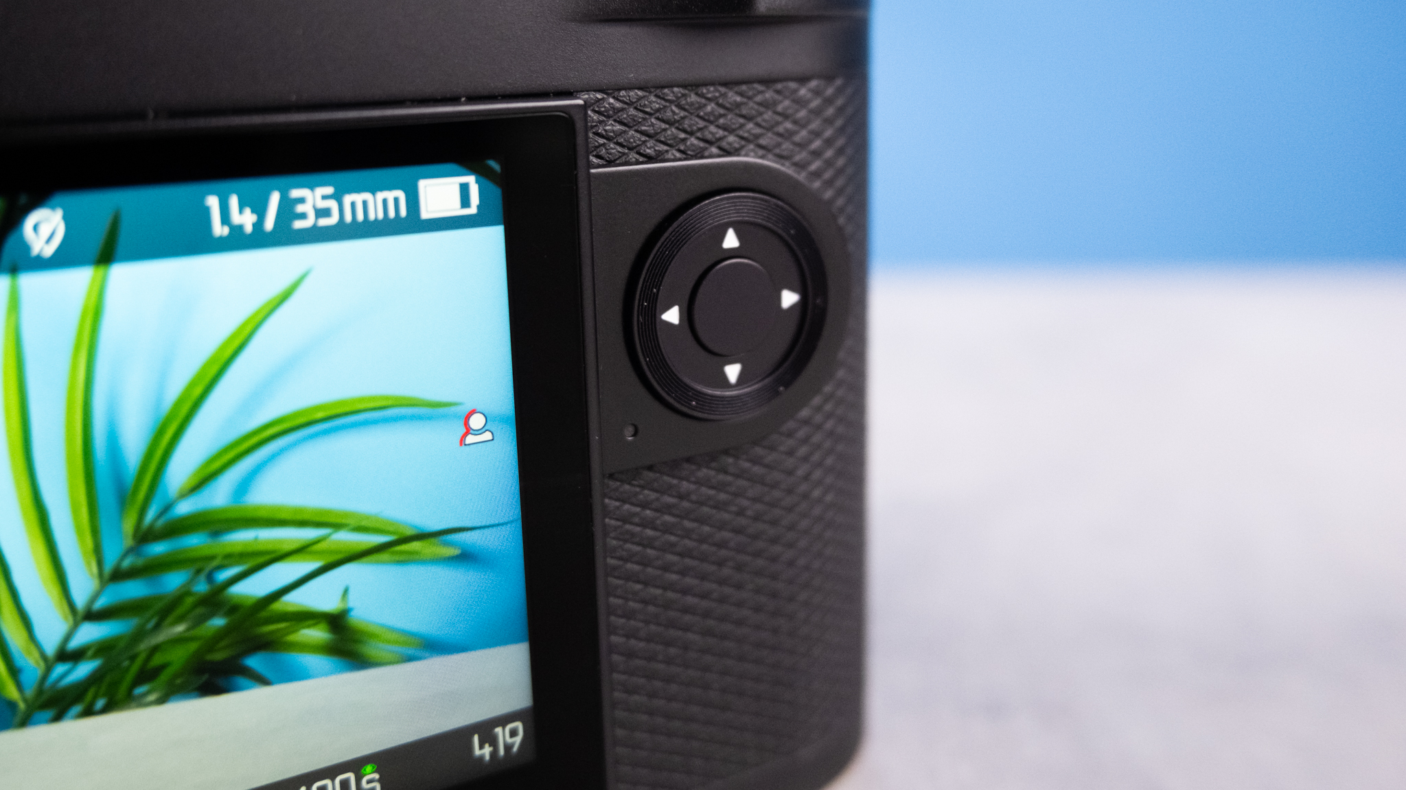 A Leica M EV1 rangefinder-style camera