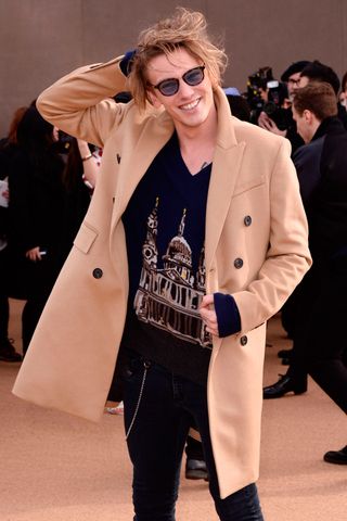 Jamie Campbell-Bower at Burberry