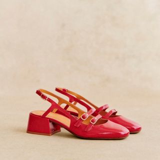 Sézane Paula Babies Patent Red Mary Janes