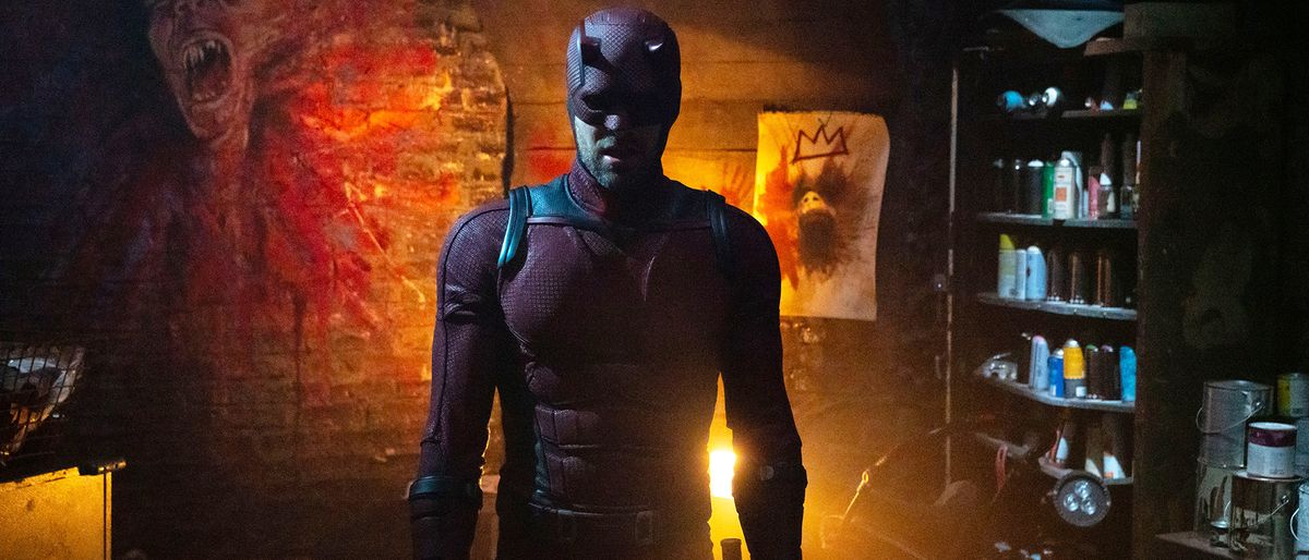 Daredevil standing in an underground lair in Daredevil: Born Again season 1