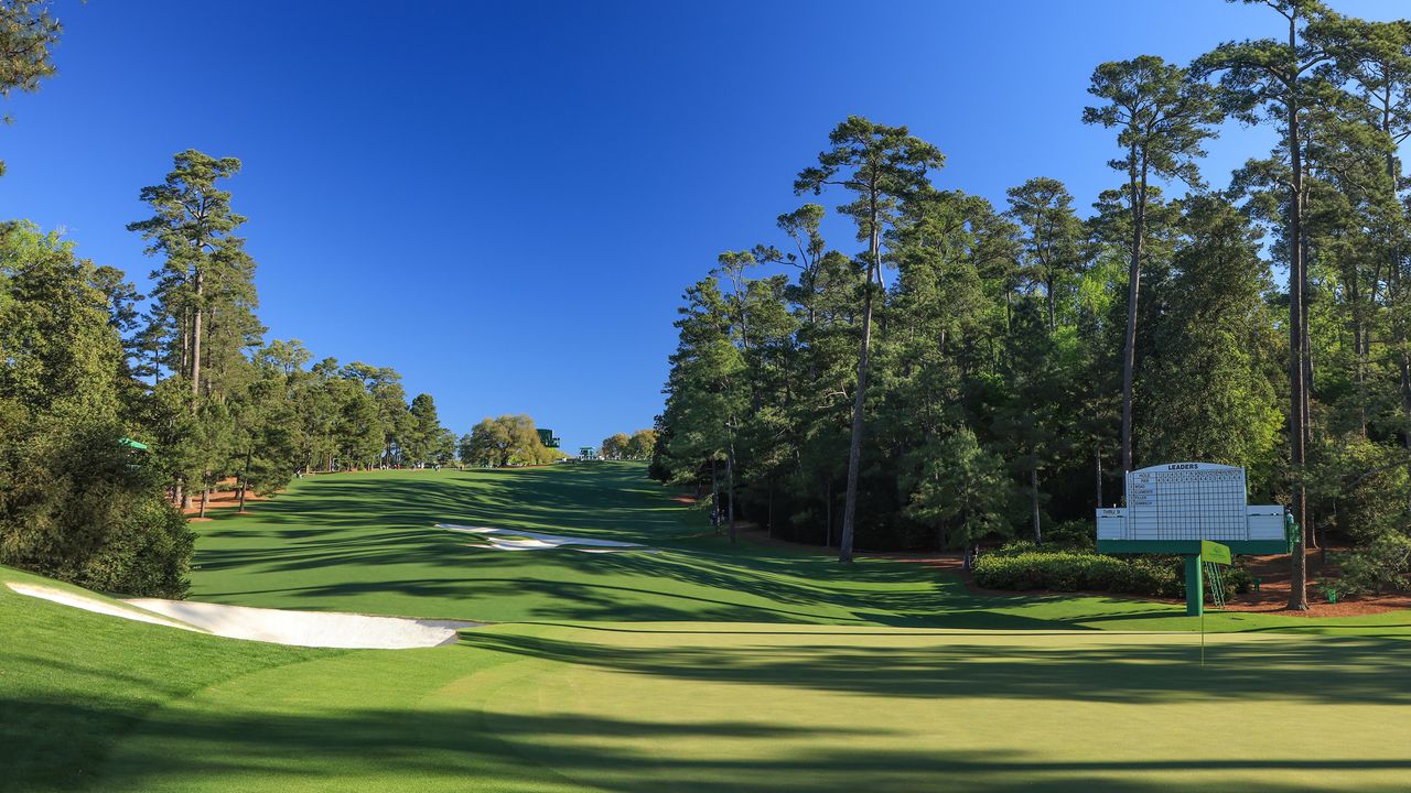 Looking back down the 10th hole at Augusta National