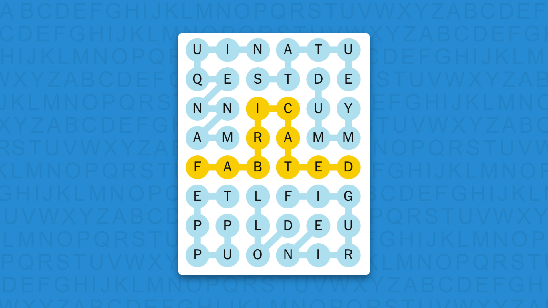 NYT Strands answers for game 878 on a blue background