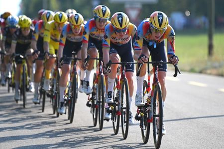 GENEVA, SWITZERLAND - AUGUST 02: Mischa Bredewold of Netherlands and Team SD Worx - Protime competes during the 5th Tour de France Femmes 2026, Stage 2 a 147.9km stage from Aigle to Geneva / #UCIWWT / on August 02, 2026 in Geneva, Switzerland. (Photo by Tim de Waele/Getty Images)