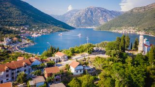 Panoramic view of the Bay of Kotor