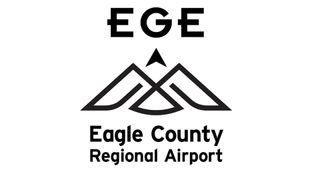 Eagle County Regional Airport new logo with hidden design
