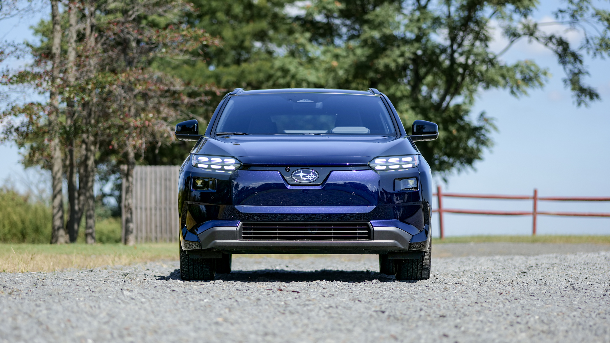2026 Subaru Solterra front side view.