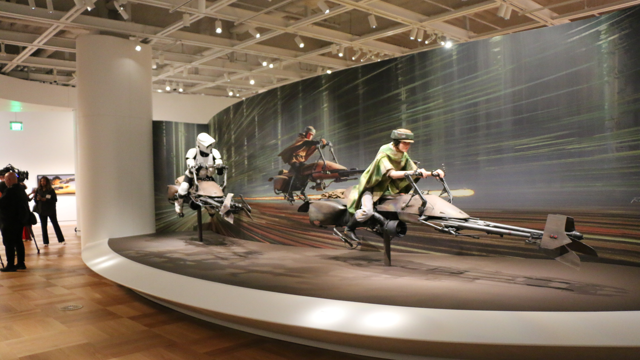 Stills from the Lucas Museum of Narrative Art.