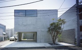 the house featuring raw concrete inside and out