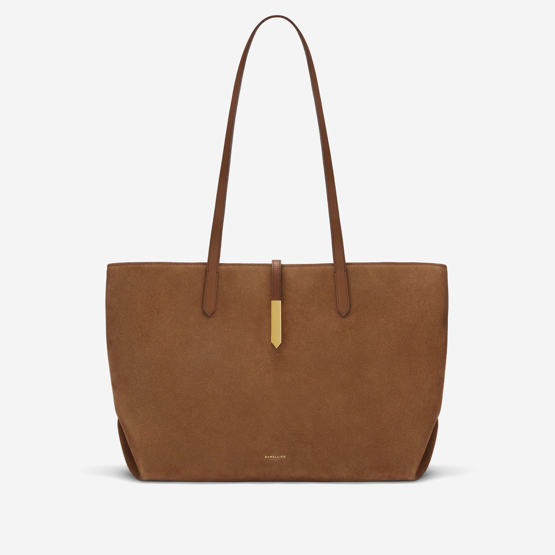 The Tokyo Tote | Deep Tan Suede &amp; Deep Tan Smooth | Demellier