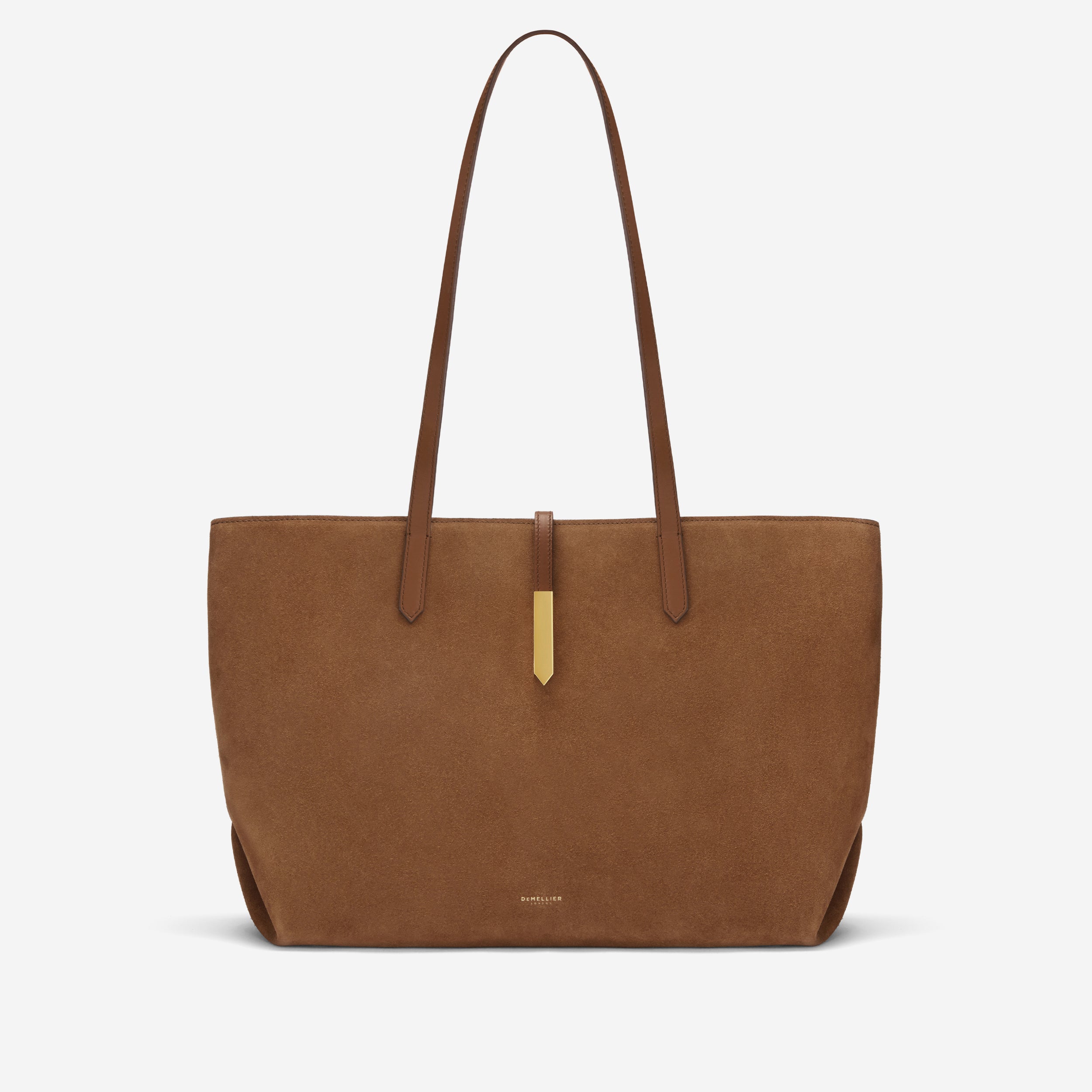 The Tokyo Tote | Deep Tan Suede & Deep Tan Smooth | Demellier