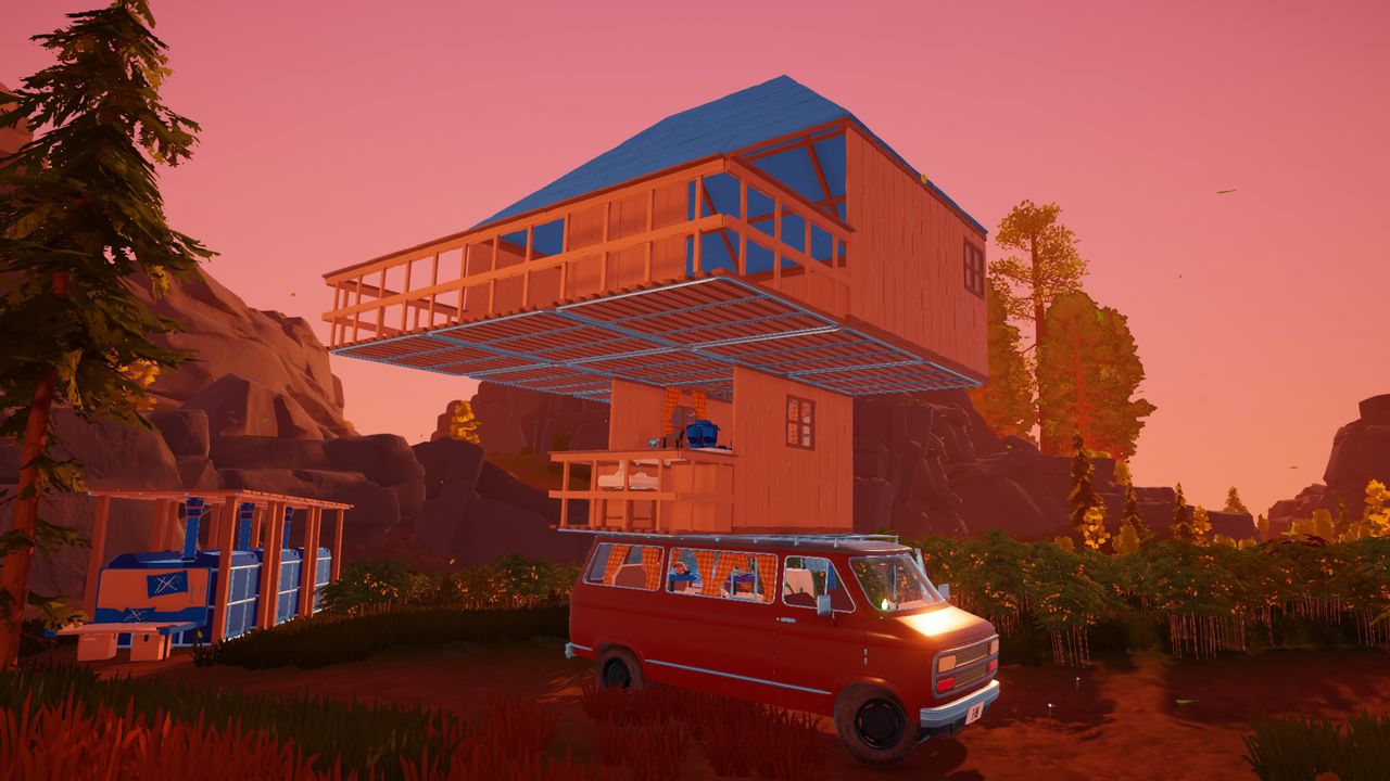 Screens of a camper exploration game in Unity
