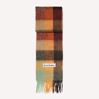 Flat lay image of acne studios scarf